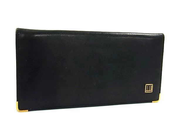 dunhill ダンヒル レザー 二つ折り 長�