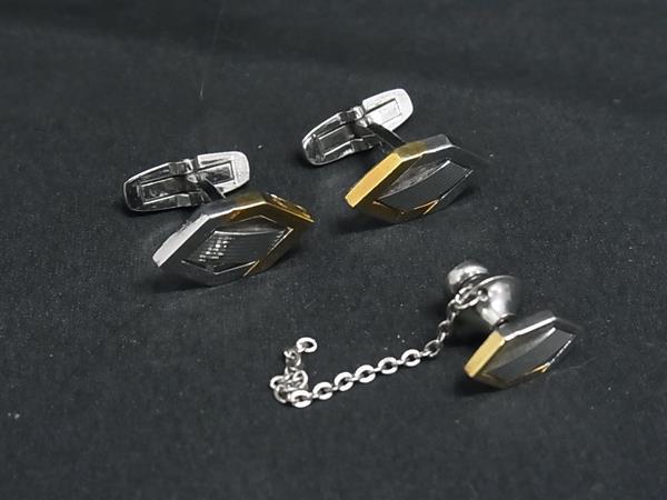 Other - YVESSAINTLAURENT イヴサンローラン カフリンクス カフスボタン タイタック ネクタイピン 2点セット シルバー系×ゴールド系 DM5629