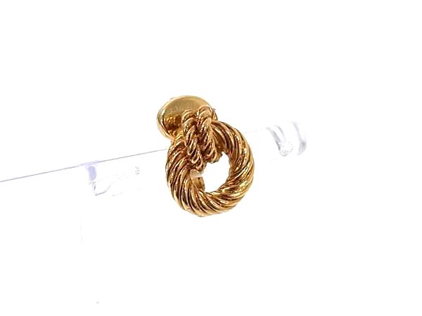 ■美品■ ChristianDior クリスチャンディオール ヴィンテージ 片耳のみ クリップ式 イヤリング アクセサリー ゴールド系 DM6722