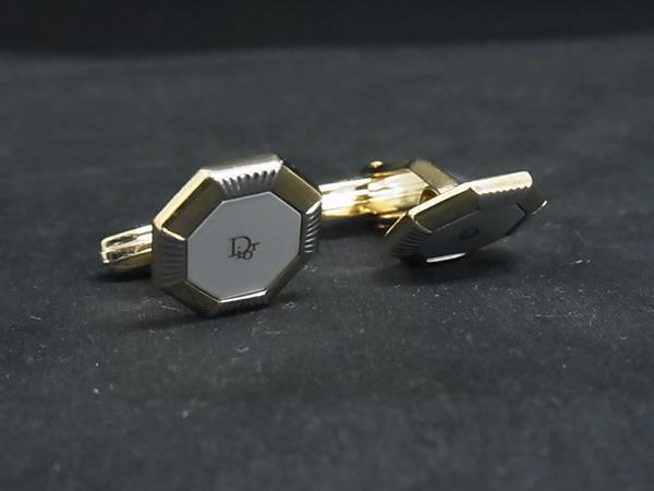 ChristianDior クリスチャンディオール カフスボタン カフリンクス アクセサリー ビジネス 紳士 メンズ ゴールド系 DN0795
