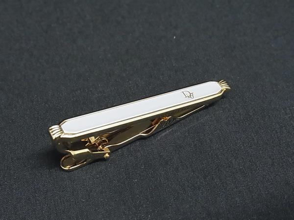ChristianDior ディオール ヴィンテージ タイクリップ ネクタイピン アクセサリー ビジネス 紳士 メンズ ゴールド系 DN1102