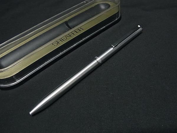 ■新品同様■ SHEAFFER シェーファー ツイスト式 2色 ボールペン 筆記用具 文房具 ステーショナリー シルバー系 DN6793
