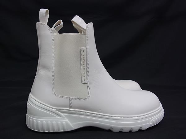 �����ʢ� ChristianDior �ǥ������� D-RACER �����ɥ��� �쥶�� ���硼�ȥ֡��� ������ 38 (��25cm) �� ���塼�� �ۥ磻�ȷ� FI8019