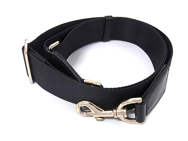 ■美品■ Paul Smith ポールスミス ナイロン×レザー バッグ用 クロスボディ ショルダーストラップ 斜め掛け ブラック系 BS3672（楽天・pleasure-Store　楽天市場店）