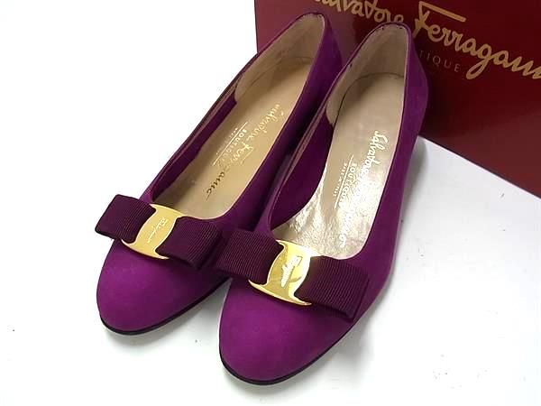 Ferragamo 人気のヴァラパープルヒールパンプス 楽天市場】パンプス(ブランドフェラガモ・カラーパープル