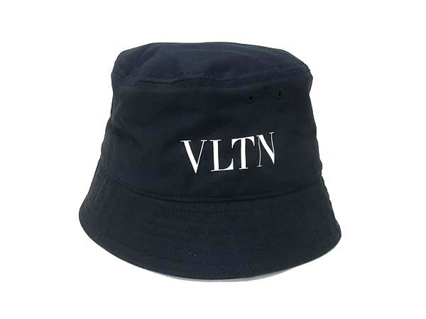 乐天商城 - ■新品同様■ VALENTINO ヴァレンティノ VY2HGA11UXI ポリアミド100％ バケットハット 帽子 メンズ レディース ブラック系 FV5256