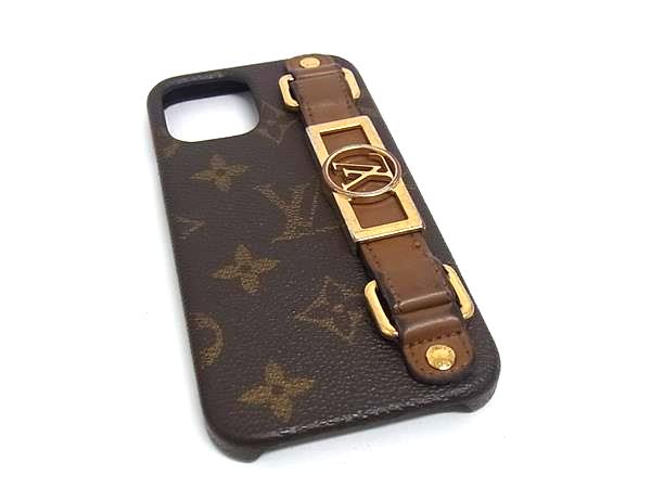 LOUIS VUITTON ルイヴィトン M69782 モノグラム バンパー ドーフィーヌ iPhone12/12Pro 対応 アイフォンケース ブラウン系 BS6052