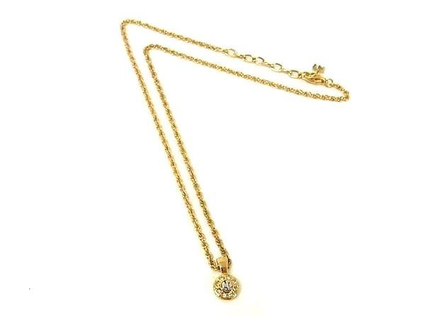Other - ■美品■ NINA RICCI ニナリッチ ラインストーン ネックレス ペンダント アクセサリー レディース ゴールド系×シルバー系 DK0311