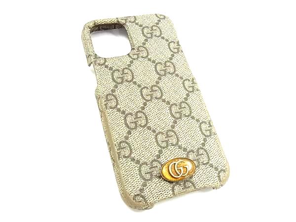 GUCCI GG柄 - GUCCI グッチ オフィディア GGスプリーム GG柄 PVC iPhone12mini 対応 アイフォンケース スマホケース レディース ブラウン系 DL8572