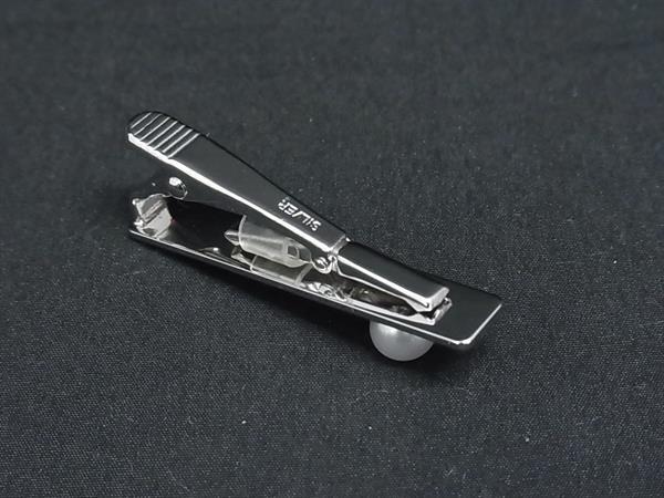 pleasure-Store 楽天市場店の■美品■ TASAKI タサキ 本真珠 アコヤ真珠 パール 約7mm SV925 タイクリップ ネクタイピン アクセサリー メンズ シルバー系 DN1311｜アングル2