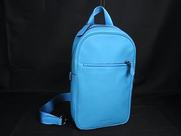 樂天商城 - ■新品同様■ COACH コーチ 788 メトロポリタン ソフト パック レザー ワンショルダー ボディバッグ ライトブルー系 HA1224