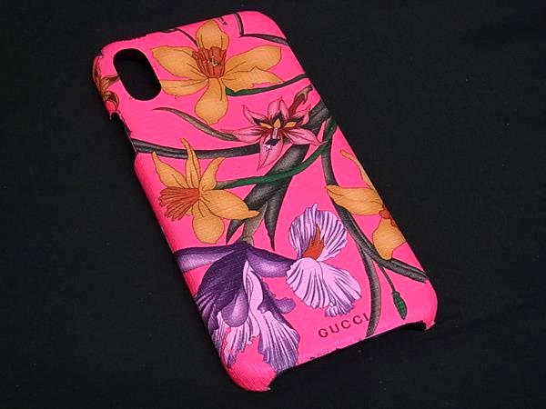 GUCCI グッチ 550800 572353 フローラ iPhoneX/Xs 対応 アイフォンケース スマホケース ピンク系 DJ0535