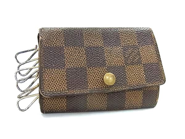 LOUIS VUITTON ルイヴィトン N62630 ダミエ ミュルティクレ6 6連 キーケース 鍵入れ レディース メンズ ブラウン系 DK5080
