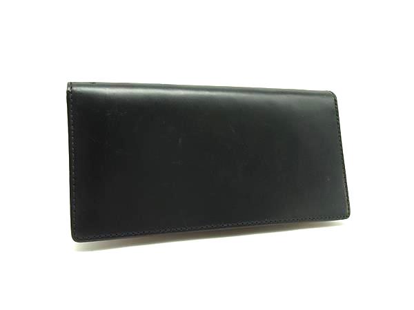 樂天商城 - BRITISH GREEN ブリティッシュグリーン レザー 二つ折り 長財布 ウォレット 札入れ 小銭入れ カード入れ ブラック系 DL9427