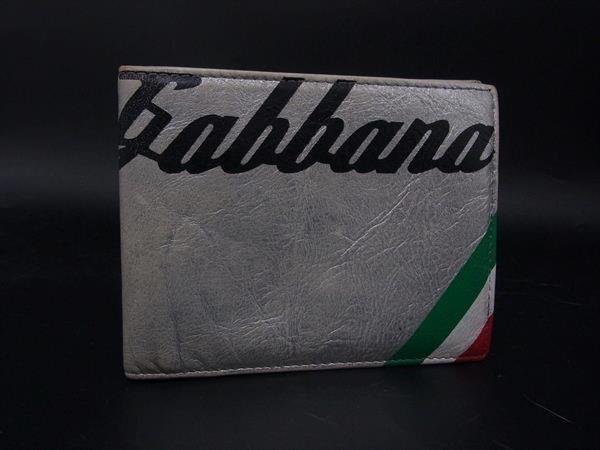 ■美品■ DOLCE＆GABBANA ドルチェ&ガッバーナ レザー 二つ折り 財布 ウォレッ ...