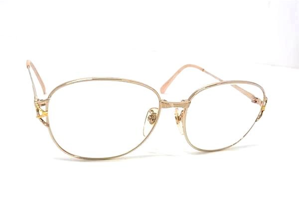 COACH - ■美品■ mila schon ミラショーン 度入り メガネ 眼鏡 レディース ゴールド系×ピンクベージュ系 DM4714