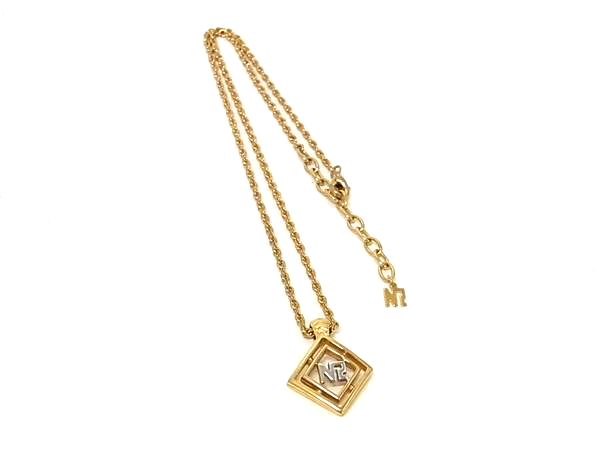 乐天商城 - ■美品■ NINA RICCI ニナリッチ ネックレス ペンダント アクセサリー レディース ゴールド系×シルバー系 DM4746