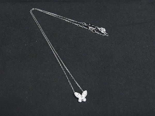 乐天商城 - SWAROVSKI スワロフスキー ラインストーン 蝶 ネックレス ペンダント アクセサリー レディース シルバー系 DN1244