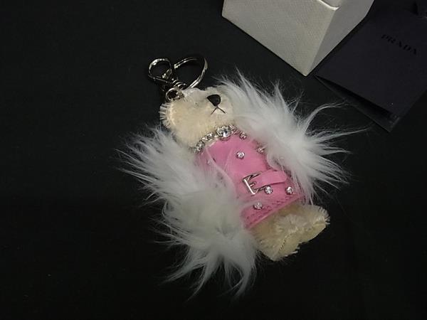 値下✩新品未使用✩PRADA ホワイトファーぬいぐるみキーホルダー 楽天市場】プラダ くま チャームの通販