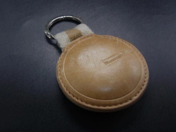 GUCCI グッチ レザー キーホルダー キーリング バッグチャーム レディース メンズ ベージュ系 DI6722