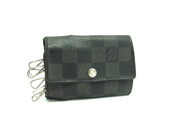 LOUIS VUITTON ルイヴィトン N62662 ダミエグラフィット ミュルティクレ6 6連 キーケース 鍵入れ ブラック系 DJ3917
