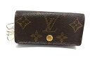 LOUIS VUITTON ルイヴィトン M62631 モノグラム ミュルティクレ4 4連 キーケース 鍵入れ メンズ レディース ブラウン系 DK0170