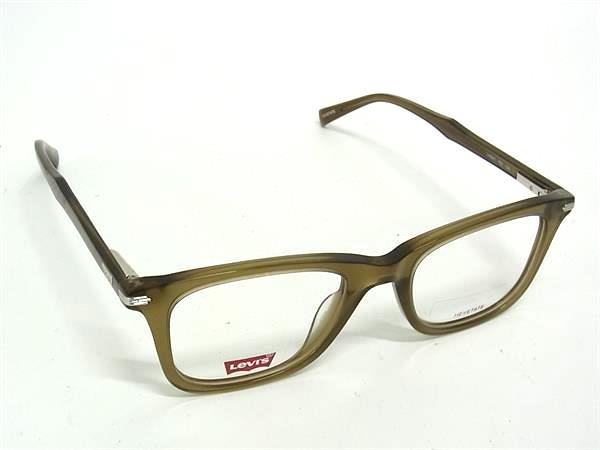 ■美品■ Levi's リーバイス LV5041 79U 145 メガネ 眼鏡 めがね レディース メンズ カーキ系 DK1708