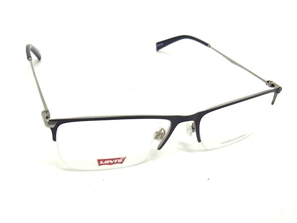 ■美品■ Levis リーバイス LV5029 FLL メガネ 眼鏡 めがね メンズ レディース ネイビー系 DK1714