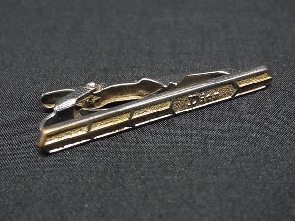 ChristianDior ディオール ヴィンテージ タイクリップ ネクタイピン ビジネス 紳士 メンズ シルバー系 DM5996