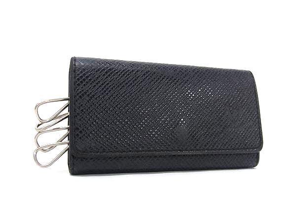 LOUIS VUITTON ルイヴィトン M30522 タイガ ミュルティクレ4 4連 キーケース 鍵入れ アルドワーズ ブラック系 DM6290
