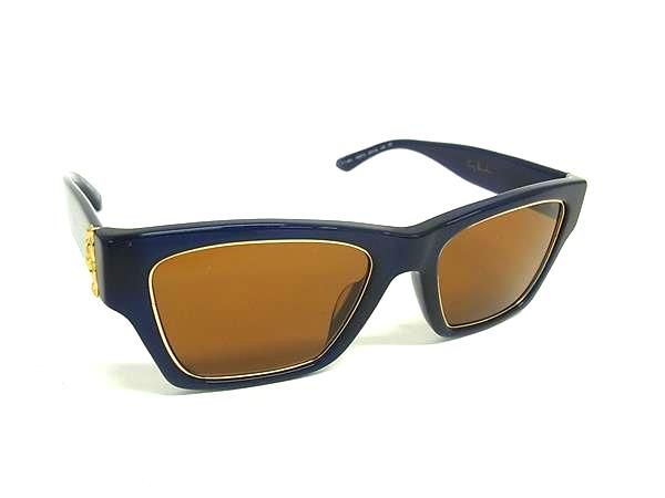 ■極美品■ TORY BURCH トリーバーチ TY7186U 1656/73 53□19 140 3N サングラス メガネ 眼鏡 レディース メンズ ネイビー系 DM6813