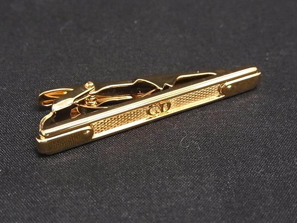 乐天商城 - ■美品■ ChristianDior クリスチャンディオール ヴィンテージ ネクタイピン タイクリップ アクセサリー メンズ ゴールド系 DM6849