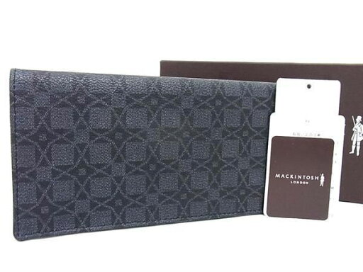 ■美品■ MACKINTOSH マッキントッシュ PVC 二つ折り 長財布 ウォレット 小銭入れ 札入れ メンズ グレー系 AS8216 ■美品■ MACKINTOSH マッキントッシュ PVC 二つ折り 長財布 ウォレット 小銭入れ 札入れ メンズ グレー系 AS8216