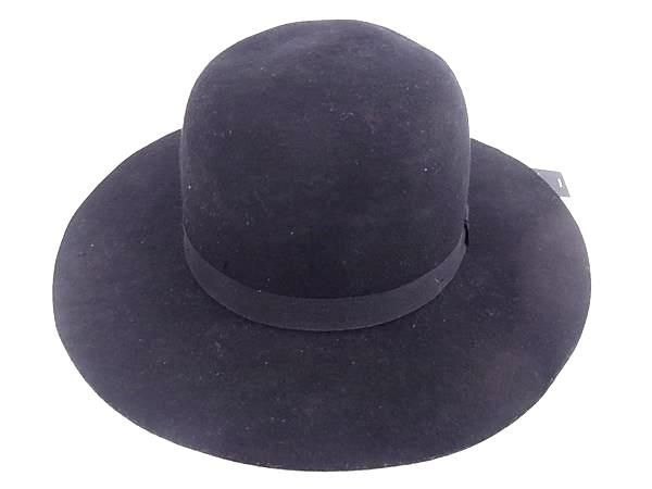 ■極美品■ BRIXTON ブリクストン コットン100％ ハット 帽子 表記サイズ 7 レディース メンズ ブラック系 AS9657(4)