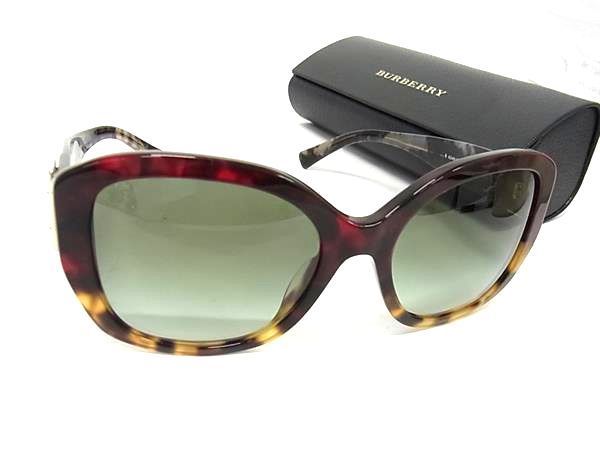 バーバリー 小物 メンズ ■極美品■ BURBERRY バーバリー B 4248-F 3635/8E サングラス メガネ 眼鏡 メンズ レディース ブラウン系 AV1754