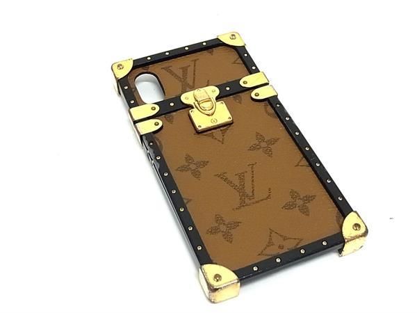 LOUIS VUITTON ルイヴィトン M62619 モノグラムリバース アイトランク iPhone X/Xs対応 アイフォンケース スマホケース ブラウン系 BF6205