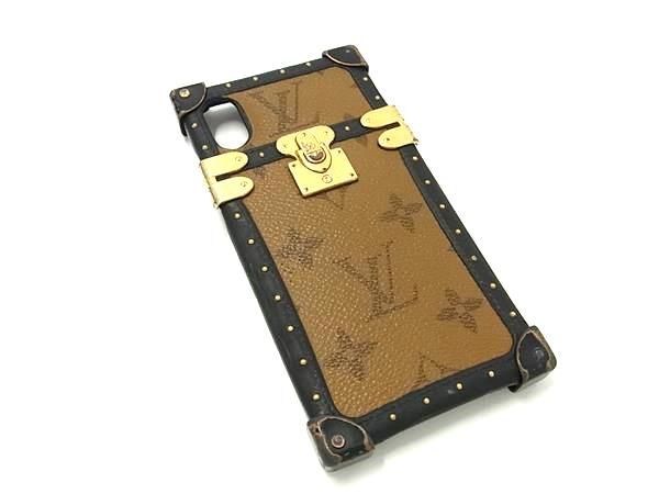 LOUIS VUITTON ルイヴィトン M67893 モノグラム アイ トランク ライト iPhone X/XS 対応 アイフォンケース ブラウン系 BJ1058