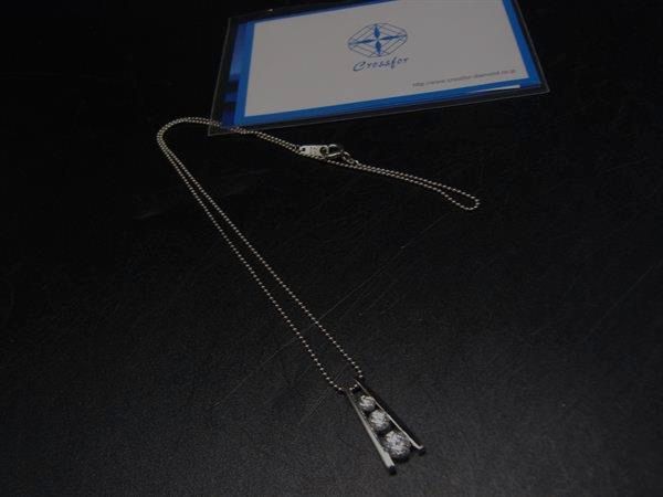 Silver - ■美品■ Crossfor クロスフォー SV925 ラインストーン ネックレス ペンダント アクセサリー レディース シルバー系 DJ5881