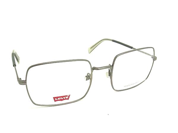 ■極美品■ Levi's リーバイス LV1044 R81 145 めがね メガネ 眼鏡 メンズ レディース シルバー系 DK1661