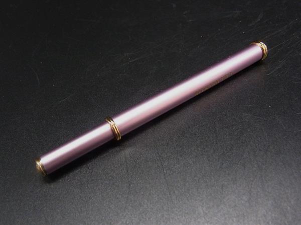 ■美品■ MIKIMOTO ミキモト 本真珠 パール約3mm アコヤ真珠 ボールペン 筆記用具 文房具 ステーショナリー ピンク系 DM5096