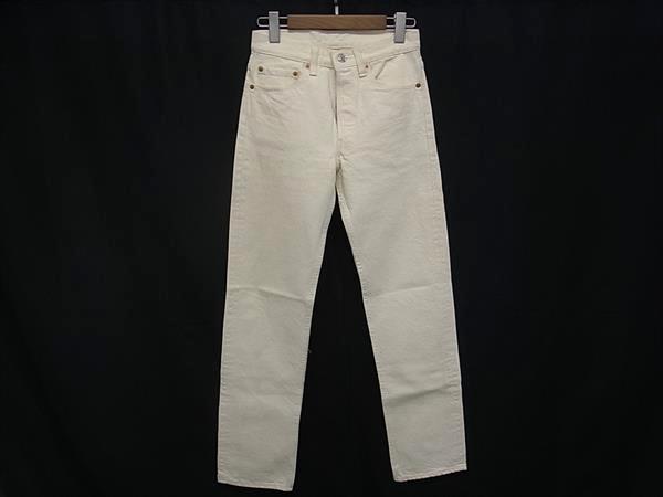 Levi's リーバイス 501 デニム ジーンズ ボトムス 長ズボン 表記サイズ W 27 L 34 洋服 ホワイト系 DM6112