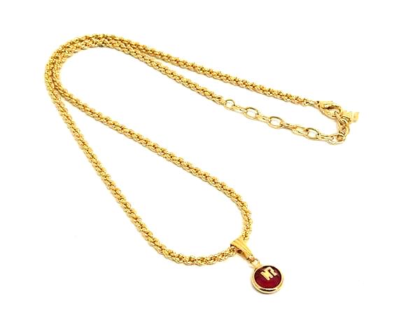 乐天商城 - ■美品■ NINA RICCI ニナリッチ ネックレス ペンダント アクセサリー レディース ゴールド系×レッド系 DK1817