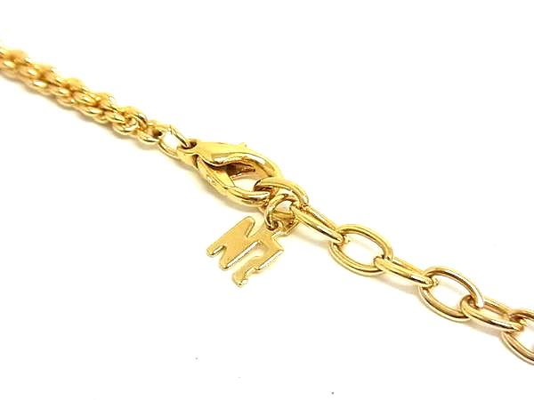 pleasure-Store 楽天市場店の■美品■ NINA RICCI ニナリッチ ネックレス ペンダント アクセサリー レディース ゴールド系×レッド系 DK1817｜アングル3