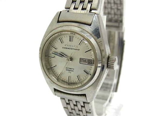 ■稼働品■ CITIZEN シチズン 4-660374Y コスモスター SS 自動巻き パラウォーター 腕時計 ウォッチ レディース シルバー系 DK1855 ■稼働品■ CITIZEN シチズン 4-660374Y コスモスター SS 自動巻き パラウォーター 腕時計 ウォッチ レディース シルバー系 DK1855