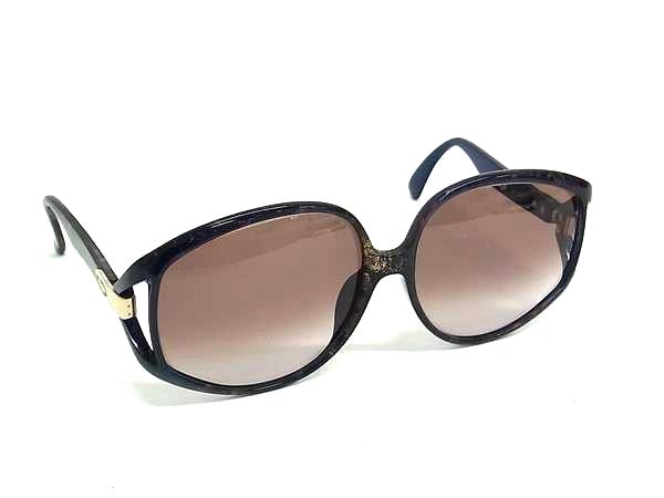 ChristianDior クリスチャンディオール 2320A 51 62□14 サングラス メガネ 眼鏡 レディース メンズ ネイビー系 DK2017