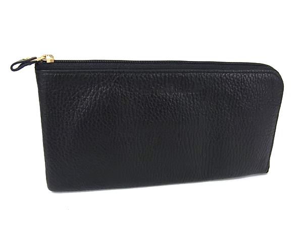 Wallets （No Coin Pocket） - ■極美品■ MICHEL JURDAIN ミッシェル ジョルダン レザー L字ファスナー 長財布 札入れ 小銭入れ カード入れ ブラック系 DK2161