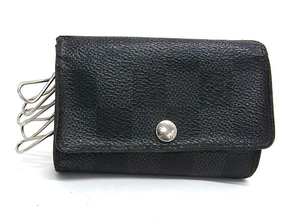 LOUIS VUITTON ルイヴィトン N62662 ダミエグラフィット ミュルティクレ6 6連 キーケース 鍵入れ メンズ ブラック系 DM6903