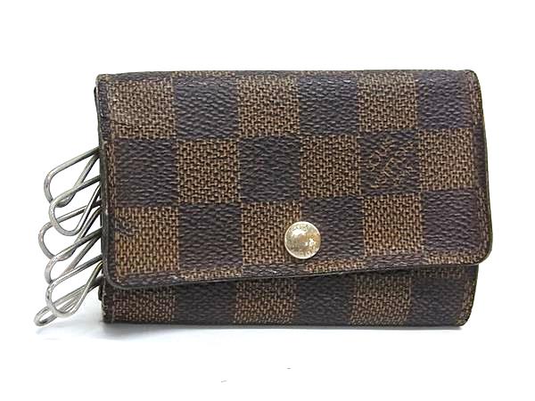 LOUIS VUITTON ルイヴィトン N62630 ダミエ ミュルティクレ6 6連 キーケース 鍵入れ レディース メンズ ブラウン系 DM7027