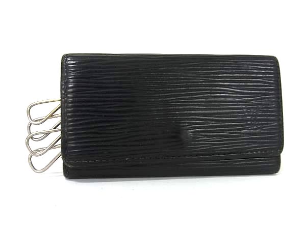 LOUIS VUITTON ルイヴィトン M63822 エピ ミュルティクレ4 4連 キーケース 鍵入れ メンズ レディース ノワール ブラック系 DM7472