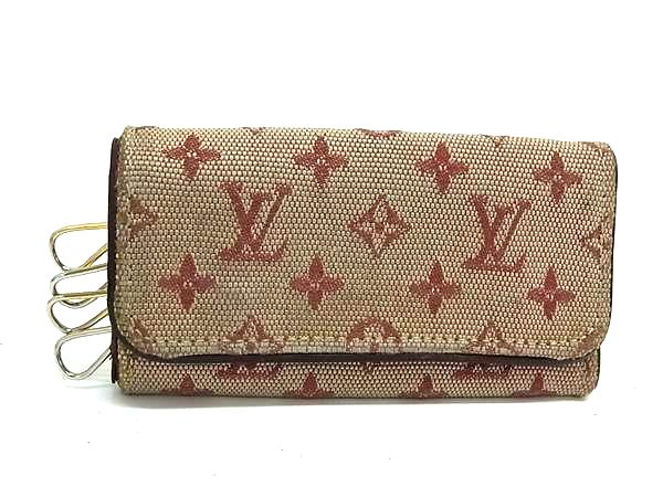 LOUIS VUITTON ルイヴィトン M92426 モノグラムミニ ミュルティクレ4 4連 キーケース 鍵入れ スリーズ ボルドー系 DM7487